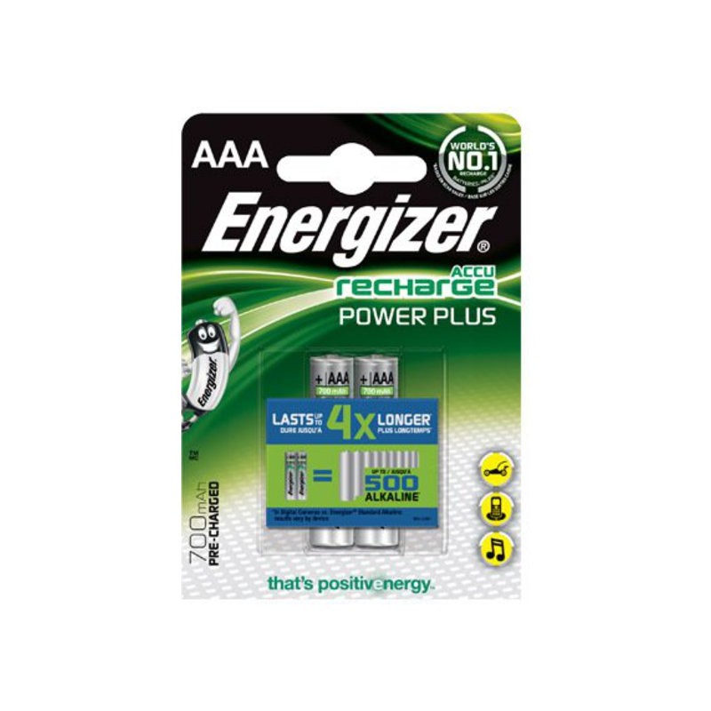 Energizer | AAA/HR03 | 700 mAh | Rechargeable Accu Power Plus Ni-MH | 2 pc(s)