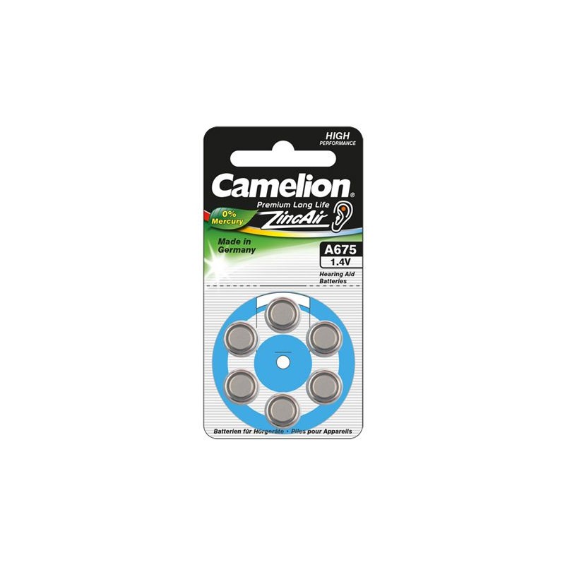 Camelion | A675/DA675/ZL675 | Zinc air cells | 6 pc(s)