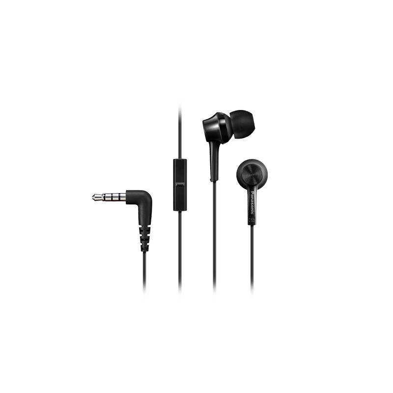 Panasonic | Canal type | RP-TCM115E-K | Wired | In-ear | Microphone | Black