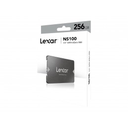 Lexar | NS100 | 256 GB | SSD form factor 2.5" | Solid-state drive interface SATA III | Read speed 520 MB/s | Write speed 510 MB/