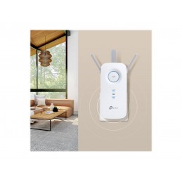 TP-LINK | AC1900 Wi-Fi Range Extender | RE550 | 802.11ac | 2GHz/5GHz | 600+1300 Mbit/s | 10/100/1000 Mbit/s | Ethernet LAN (RJ-4