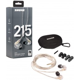 Shure SE215 Earphone, Clear | Shure