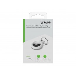 Belkin | Secure Holder with Key Ring for AirTag | white