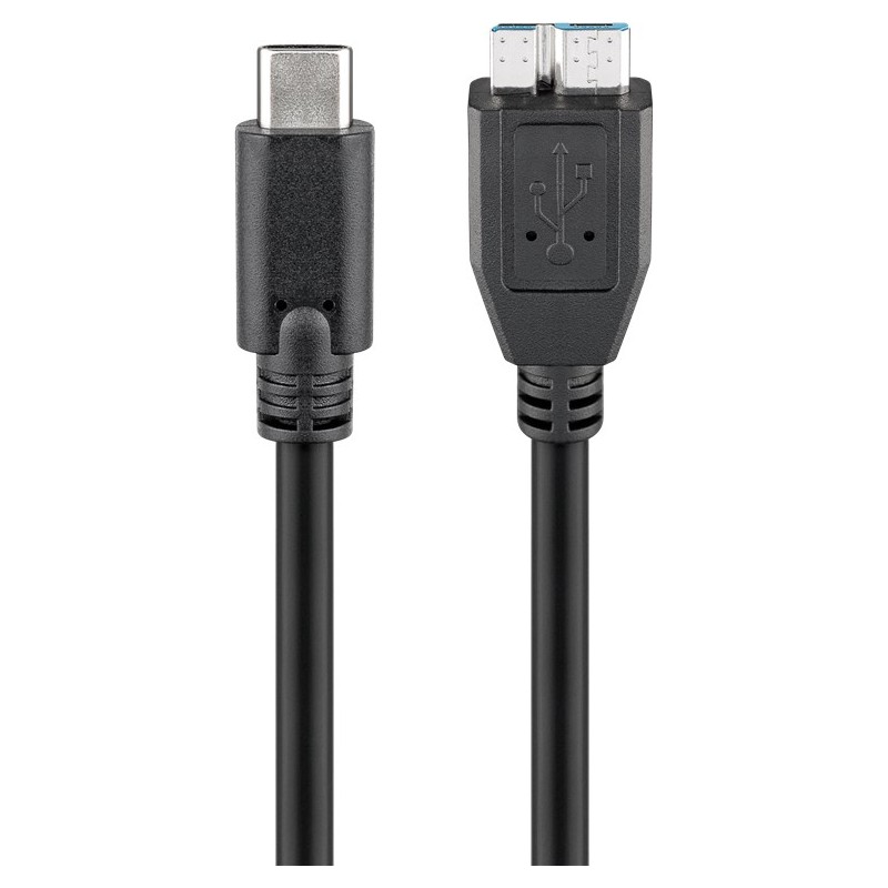 Goobay | Round cable | 67995 | micro-B 3.0 | USB-C (male)