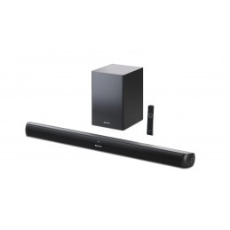 Sharp HT-SBW202 2.1 Soundbar with Wireless Subwoofer for TV above 40", HDMI ARC/CEC, Aux-in, Optical, Bluetooth, 92cm, Black | S