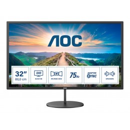 AOC | Monitor | Q32V4 | 31.5 " | IPS | QHD | 16:9 | 75 Hz | 4 ms | 2560 x 1440 | 250 cd/m | Headphone out (3.5mm) | HDMI ports q