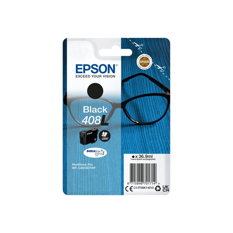 Epson 408L | DURABrite Ultra Ink | Black