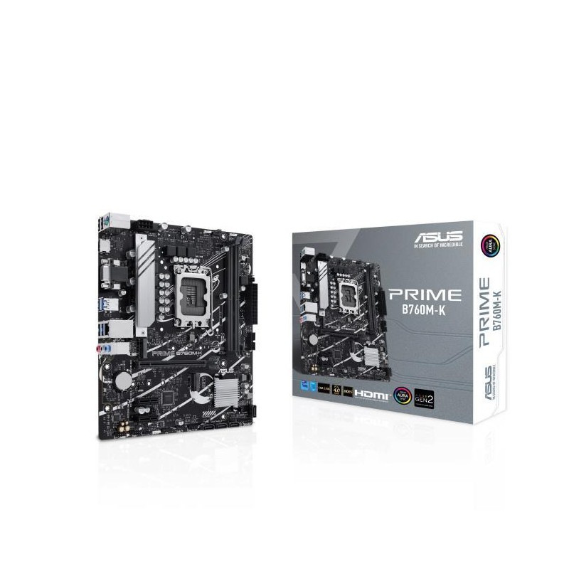 Mainboard|ASUS|Intel B760 Express|LGA1700|Micro-ATX|Memory DDR5|Memory slots 2|2xPCI-Express 4.0 1x|1xPCI-Express 4.0 16x|2xM.2|