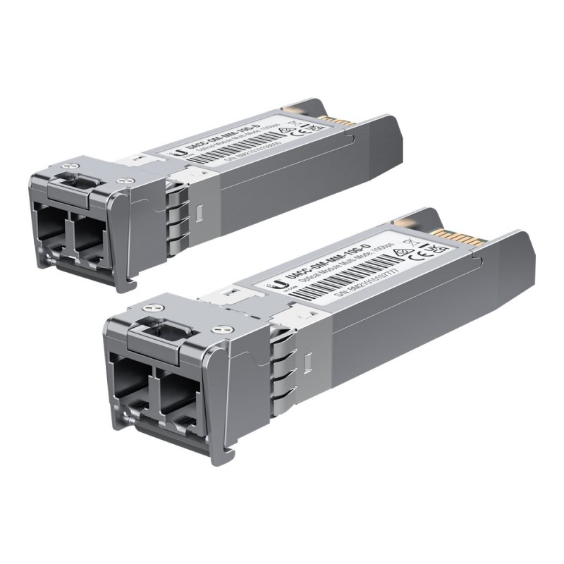 Ubiquiti | Optical Module Multi-Mode 2-PACK | UACC-OM-MM-10G-D-2 | Multi-Mode Fiber | 2 x LC SFP+ Connectors | Wavelength 850 nm