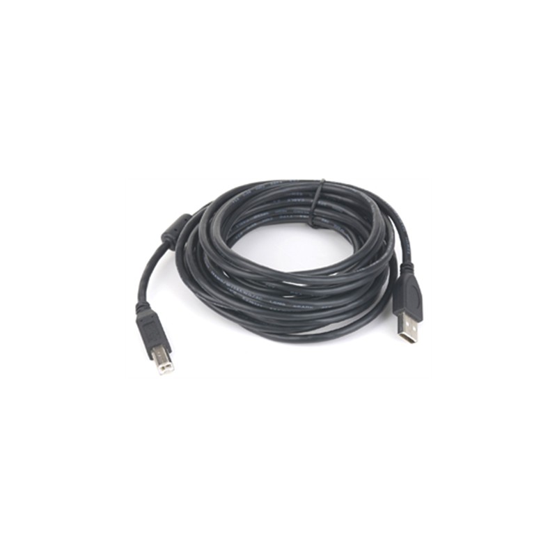 USB 2.0 A-plug B-plug 3 m (10 ft) cable with ferrite core | Cablexpert