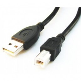 USB 2.0 A-plug B-plug 3 m (10 ft) cable with ferrite core | Cablexpert