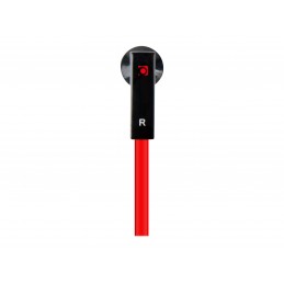 Gembird | Porto earphones with microphone and volume control with flat cable | Built-in microphone | 3.5 mm | Red/Black