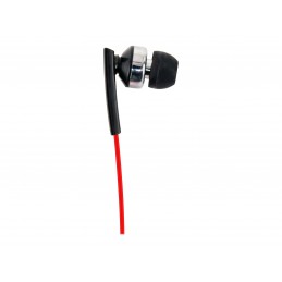 Gembird | Porto earphones with microphone and volume control with flat cable | Built-in microphone | 3.5 mm | Red/Black