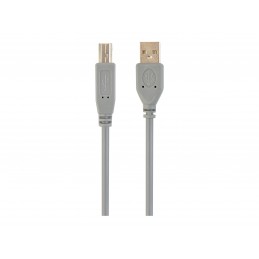 Cablexpert CCP-USB2-AMBM-6G USB 2.0 A-plug B-plug 6ft cable, grey color | Cablexpert | USB 2.0 A-plug B-plug 6ft cable