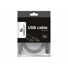 Cablexpert CCP-USB2-AMBM-6G USB 2.0 A-plug B-plug 6ft cable, grey color | Cablexpert | USB 2.0 A-plug B-plug 6ft cable